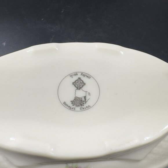 Donegal Parian China Fien Porcelain Irish Rose Vintage Dish Bowl Flower Pattern - Picture 8 of 14